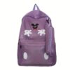 56d1242c-577c-4a28-8f74-dacce1922223 Mickey Mouse Backpack Set With Matching Pencil Case Cartoon Hand Graphics Nylon Printed Design 43x13x31 Cm