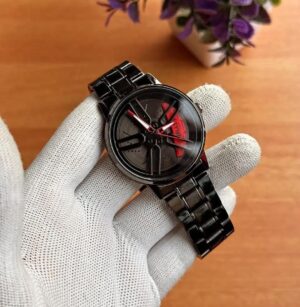 Men's Stylish Spinning Dial Watch – Premium Rotating Wheel Design Wrist Watch for Men