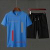 Pack of 2 Tracksuit 1 PCs shirt & 1 PCs short HY Boutique Men's Summer shirt & Shorts Tracksuit Set – Lightweight & Comfortable Casual Wear