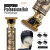 Vintage T9 Professional Trimmer – Close-Cutting T-Blade Hair Clipper for Men - Metal Body