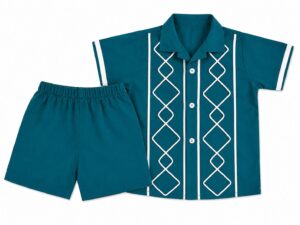 Teal Designer Kids Co-Ord Set