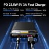 10000Mah Power Bank Slim Portable Charger Pd 22.5W Fast Charging 5V 3A Usb-C