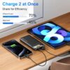 10000Mah Power Bank Slim Portable Charger Pd 22.5W Fast Charging 5V 3A Usb-C