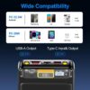 10000Mah Power Bank Slim Portable Charger Pd 22.5W Fast Charging 5V 3A Usb-C