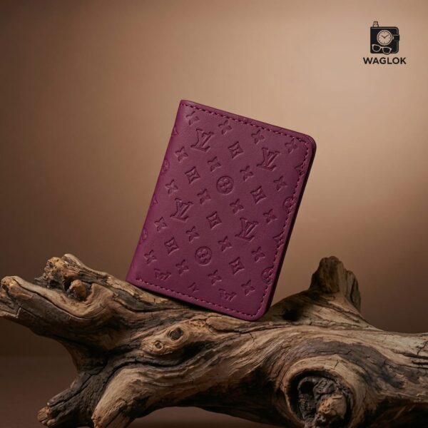 WhatsApp Image 2026-06-21 at 04.09.30 Designer Monogram Leather Wallet – Compact Bifold Wallet with Card Slots & Cash Pocket | Slim Everyday Wallet