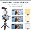 Ay-49 Vlogger Video Making Kits Vlog Microphone Led Fill Light Mini Tripod Mobile Holder with remote Good quality
